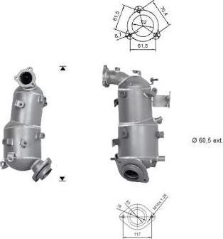 VEGAZ TK-331 - Soot / Particulate Filter, exhaust system car-mod.net