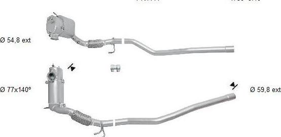 VEGAZ VK-454SIC - Soot / Particulate Filter, exhaust system car-mod.net