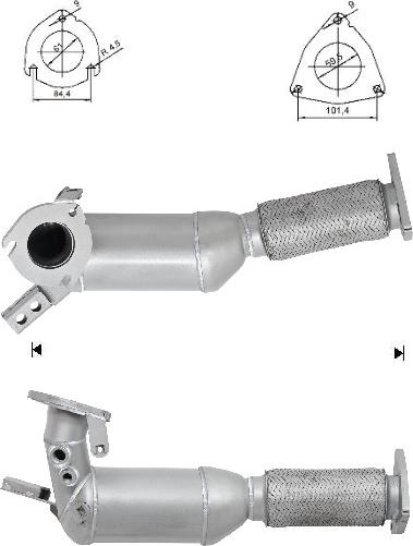 VEGAZ VOK-984 - Catalytic Converter car-mod.net