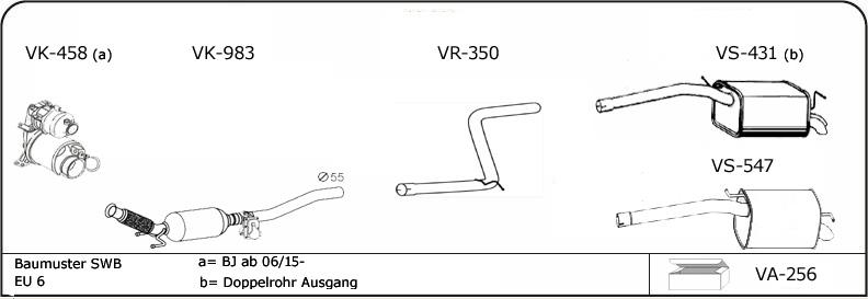 VEGAZ VW189 - Exhaust System car-mod.net