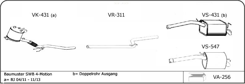 VEGAZ VW176 - Exhaust System car-mod.net