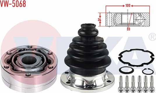 Veka VW-5068 - CV Joint Kit, drive shaft car-mod.net