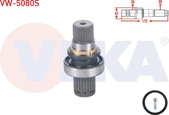 Veka VW-5080S - CV Joint Kit, drive shaft car-mod.net