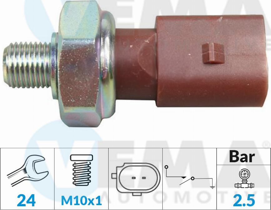 VEMA 360002 - Sender Unit, oil pressure car-mod.net
