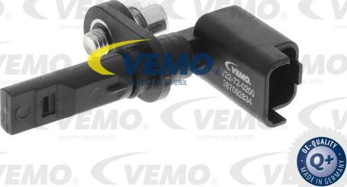 Vemo V22-72-0200 - ABS sensor, wheel speed car-mod.net