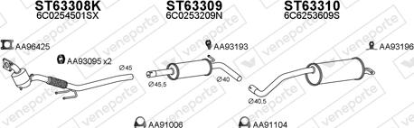 Veneporte 800964 - Exhaust System car-mod.net