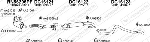 Veneporte 160074 - Exhaust System car-mod.net