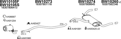 Veneporte 100141 - Exhaust System car-mod.net