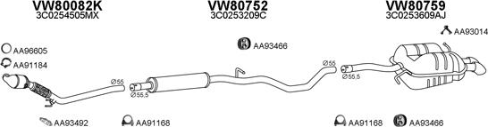 Veneporte 800610 - Exhaust System car-mod.net