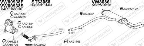 Veneporte 800855 - Exhaust System car-mod.net