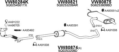 Veneporte 800806 - Exhaust System car-mod.net