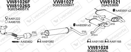 Veneporte 801003 - Exhaust System car-mod.net