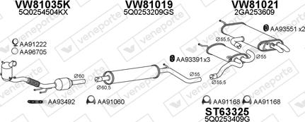 Veneporte 801002 - Exhaust System car-mod.net