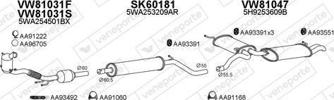 Veneporte 801015 - Exhaust System car-mod.net