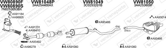Veneporte 801016 - Exhaust System car-mod.net