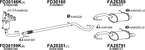 Veneporte 250540 - Exhaust System car-mod.net