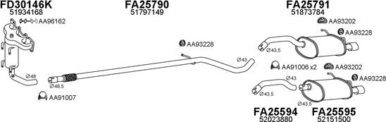 Veneporte 250586 - Exhaust System car-mod.net