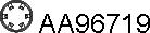 Veneporte AA96719 - Gasket, exhaust pipe car-mod.net