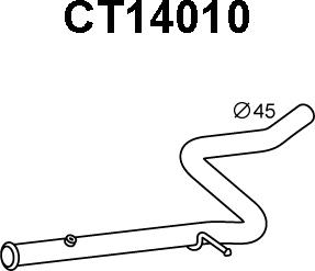 Veneporte CT14010 - Exhaust Pipe car-mod.net