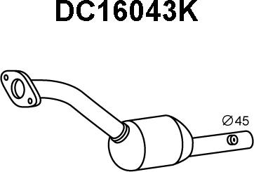Veneporte DC16043K - Catalytic Converter car-mod.net