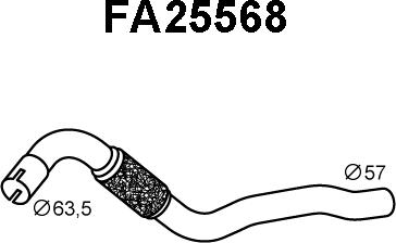 Veneporte FA25568 - Exhaust Pipe car-mod.net