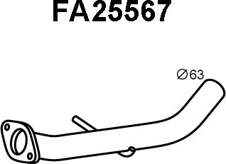 Veneporte FA25567 - Exhaust Pipe car-mod.net