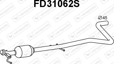 Veneporte FD31062S - Soot / Particulate Filter, exhaust system car-mod.net