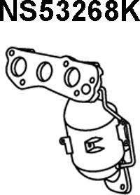 Veneporte NS53268K - Catalytic Converter car-mod.net