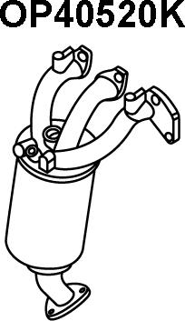 Veneporte OP40520K - Manifold Catalytic Converter car-mod.net