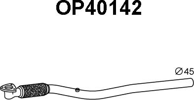 Veneporte OP40142 - Exhaust Pipe car-mod.net
