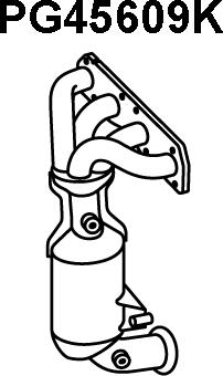 Veneporte PG45609K - Manifold Catalytic Converter car-mod.net