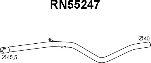 Veneporte RN55247 - Exhaust Pipe car-mod.net