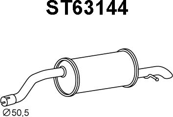Veneporte ST63144 - End Silencer car-mod.net