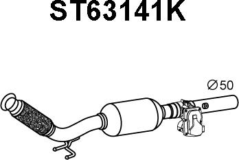 Veneporte ST63141K - Catalytic Converter car-mod.net