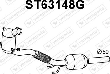 Veneporte ST63148G - Soot / Particulate Filter, exhaust system car-mod.net