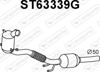 Veneporte ST63339G - Soot / Particulate Filter, exhaust system car-mod.net