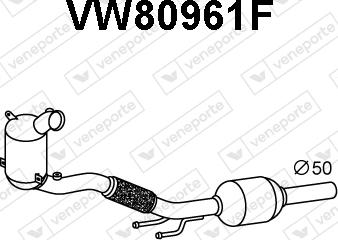 Veneporte VW80961F - Soot / Particulate Filter, exhaust system car-mod.net