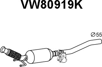 Veneporte VW80919K - Catalytic Converter car-mod.net
