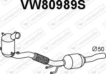 Veneporte VW80989S - Soot / Particulate Filter, exhaust system car-mod.net