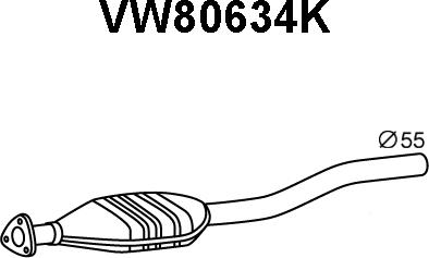 Veneporte VW80634K - Catalytic Converter car-mod.net