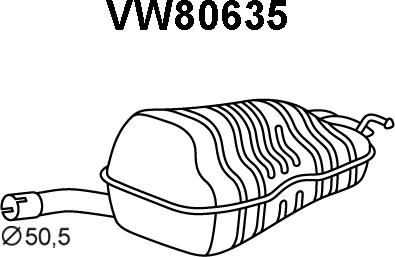 Veneporte VW80635 - End Silencer car-mod.net