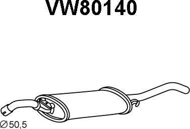 Veneporte VW80140 - End Silencer car-mod.net