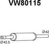 Veneporte VW80115 - Middle Silencer car-mod.net