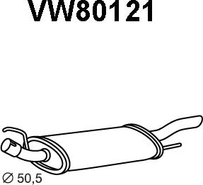 Veneporte VW80121 - End Silencer car-mod.net
