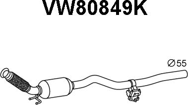 Veneporte VW80849K - Catalytic Converter car-mod.net