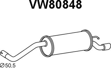 Veneporte VW80848 - End Silencer car-mod.net