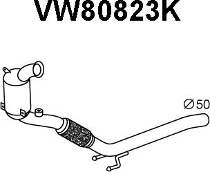 Veneporte VW80823K - Catalytic Converter car-mod.net