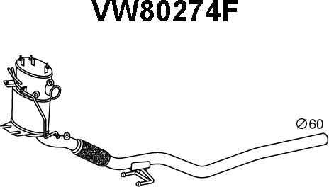 Veneporte VW80274F - Soot / Particulate Filter, exhaust system car-mod.net