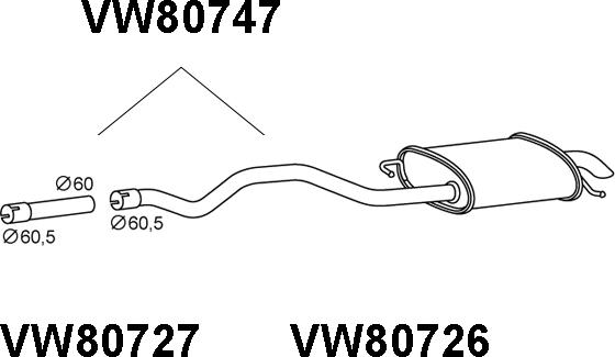 Veneporte VW80747 - End Silencer car-mod.net