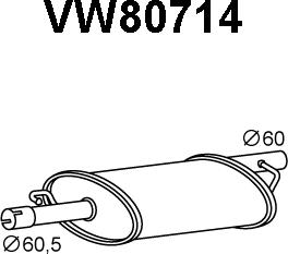 Veneporte VW80714 - Front Silencer car-mod.net